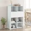 Image de vidaXL Highboard blanc 80x42,5x124 cm Bois composite