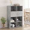 Image de vidaXL Highboard gris béton 80x42,5x124 cm Bois composite