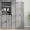 Image de vidaXL Highboard gris béton 30x42,5x185 cm Bois composite