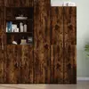 Image de vidaXL Highboard chêne fumé 40x42,5x185 cm Matériau dérivé du bois