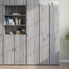 Image de vidaXL Highboard Gris Sonoma 40x42,5x185 cm Matériau dérivé du bois