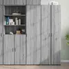 Image de vidaXL Highboard Gris Sonoma 45x42,5x185 cm Mat ©riau d ©riv © du bois