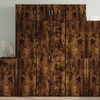 Image de vidaXL Highboard chêne fumé 70x42,5x185 cm Bois composite