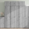 Image de vidaXL Highboard Gris Sonoma 70x42,5x185 cm Matériau dérivé du bois