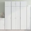 Image de vidaXL Highboard blanc 70x42,5x185 cm Bois composite