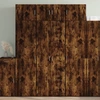 Image de vidaXL Highboard chêne fumé 70x42,5x185 cm Bois composite