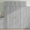 Image de vidaXL Highboard Gris Sonoma 80x42,5x185 cm Matériau dérivé du bois