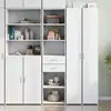 Image de vidaXL Highboard blanc 45x42,5x185 cm Bois composite