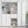 Image de vidaXL Highboard blanc 50x42,5x185 cm Bois composite