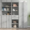 Image de vidaXL Highboard gris béton 50x42,5x185 cm Bois composite