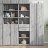 Image de vidaXL Highboard Gris Sonoma 50x42,5x185 cm Matériau dérivé du bois