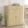 Image de vidaXL Sideboard chêne Sonoma 80x42,5x93 cm Matériau dérivé du bois