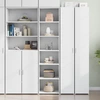 Image de vidaXL Highboard blanc 45x41x185 cm Bois composite