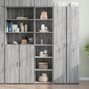 Image de vidaXL Highboard Gris Chêne Sonoma 45x41x185 cm Matériau dérivé du bois