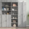 Image de vidaXL Highboard Gris Chêne Sonoma 50x41x185 cm Matériau dérivé du bois