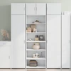 Image de vidaXL Highboard blanc 70x41x185 cm Bois composite