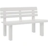 Image de Banc de jardin Blanc 110x52x71 cm Polypropylène