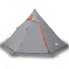 Image de vidaXL Tipi Tente de camping 5 personnes Gris Etanche