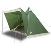 Image de vidaXL Tipi-Tente familiale 6 personnes Vert Etanche