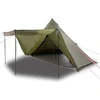 Image de vidaXL Tipi tente familiale 8 personnes vert olive étanche à l'eau