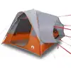 Image de vidaXL Tente de voiture 4 personnes Gris et orange Imperméable