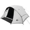 Image de vidaXL Tente familiale 6 personnes Blanc Obscurci Etanche