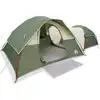 Image de vidaXL Tente de camping 5 personnes Vert Étanche