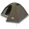 Image de vidaXL Tente de camping dôme 3 personnes brune étanche à l'eau