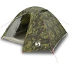 Image de vidaXL Tente de camping dôme 3 personnes motif camouflage étanche à l'eau