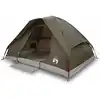 Image de vidaXL Tente de camping dôme 2 personnes brune étanche à l'eau