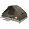 Image de vidaXL Tente de camping dôme 4 personnes brune étanche à l'eau
