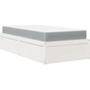Image de vidaXL Lit avec matelas blanc 90x190 cm pin massif