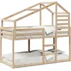 Image de vidaXL Lit superposé sans matelas 90x190 cm pin massif