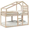 Image de vidaXL Lit superposé sans matelas 90x200 cm pin massif