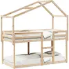 Image de vidaXL Lit superposé sans matelas 90x200 cm pin massif