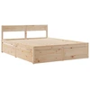 Image de vidaXL Lit en bois massif sans matelas 160x200 cm pin