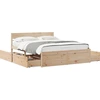 Image de vidaXL Lit en pin massif sans matelas 140x200 cm