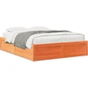 Image de vidaXL Lit en bois massif sans matelas pin brun cireux 140x200 cm