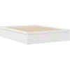 Image de vidaXL Lit en bois massif sans matelas Blanc 140x190 cm pin