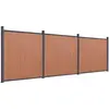 Image de vidaXL Élément de clôture brun 526x186 cm WPC