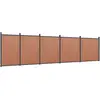 Image de vidaXL Élément de clôture brun 872x186 cm WPC