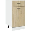 Image de vidaXL Armoire basse à tiroirs Lyon chêne Sonoma 40x46x81,5 cm Matériau dérivé du bois