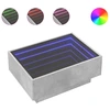 Image de vidaXL Table basse LED gris béton 70x50x30 cm Bois composite