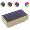 Image de vidaXL Table basse LED Chêne Sonoma 90x50x30 cm Matériau dérivé du bois