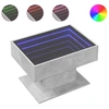 Image de vidaXL Table basse LED gris béton 70x50x45 cm Bois composite