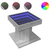 Image de vidaXL Table basse LED Gris Sonoma 50x50x45 cm Bois composite
