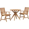 Image de vidaXL Ensemble de jardin 3 pièces en bois massif d'acacia