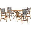 Image de vidaXL Ensemble de jardin 5 pièces en bois massif d'acacia