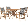 Image de vidaXL Ensemble de jardin 5 pièces en bois massif d'acacia