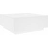 Image de vidaXL Table basse blanche 100x100x40 cm Bois composite